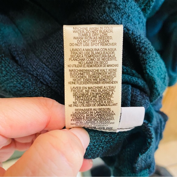 Cloth & Stone Sapphire Plaid Tie Front Button Down Shirt - Picture 8 of 8